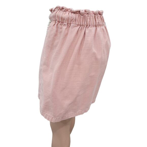 J. Crew Women's Skirt Size XS Pink Rope‎ Tie Waist Pull On 2021 - Picture 4 of 8